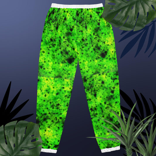 Acid Print Green Unisex track pants