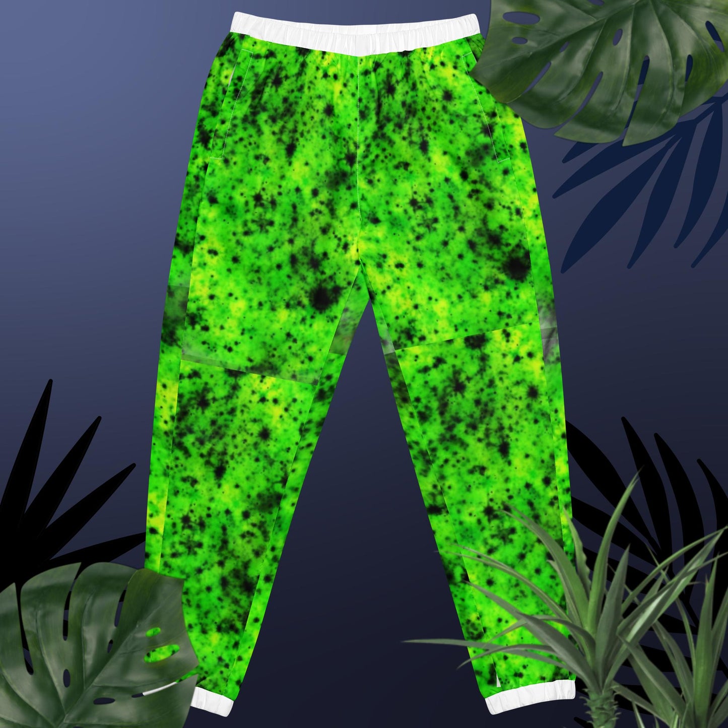 Acid Print Green Unisex track pants