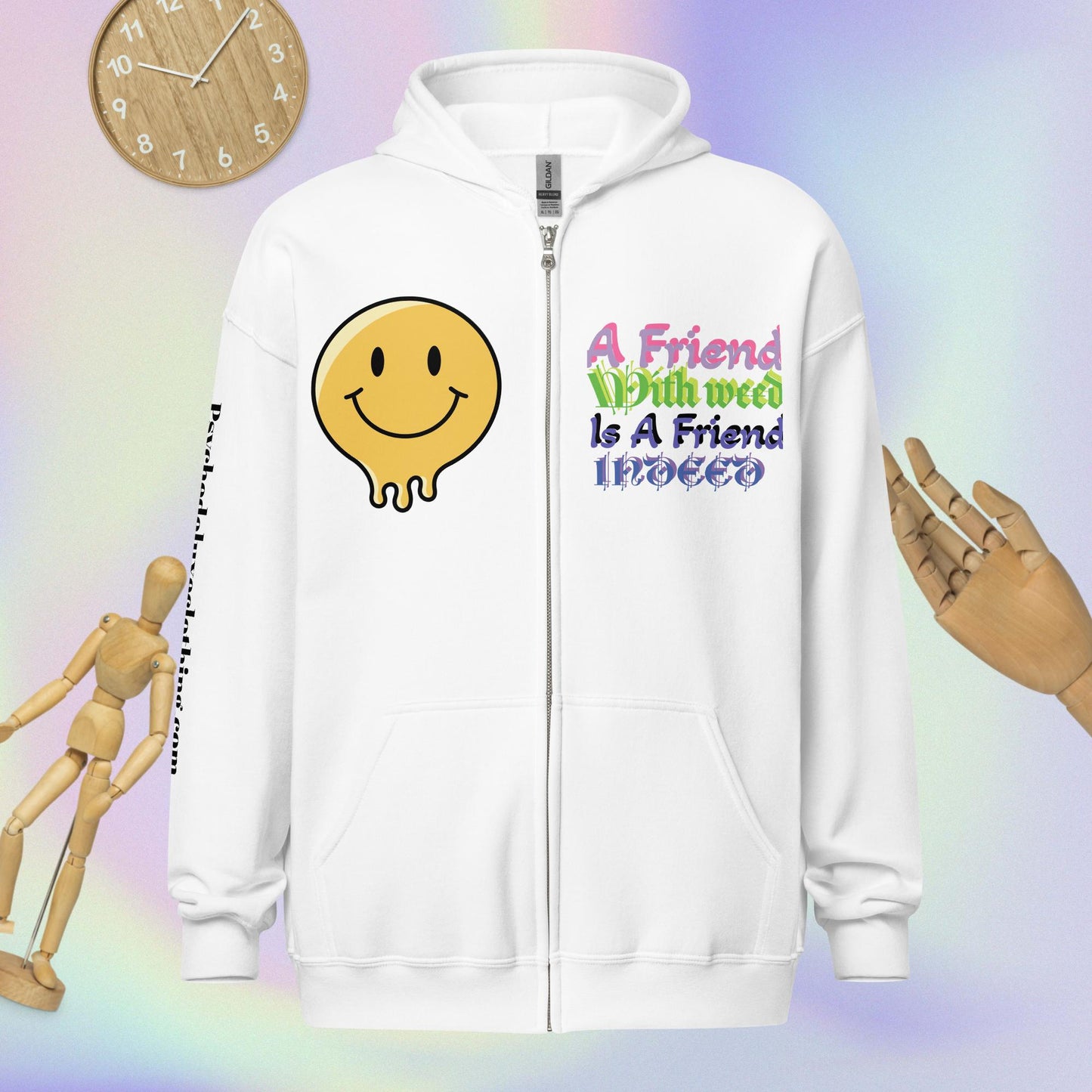 A Friend With Weed Unisex heavy blend zip hoodie